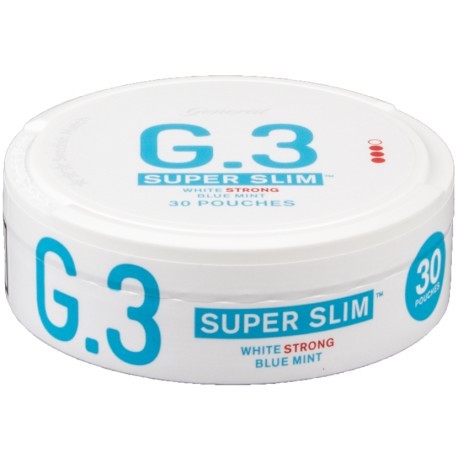 G.3 -SUPER SLIM BLUE MINT WHITE STRONG
